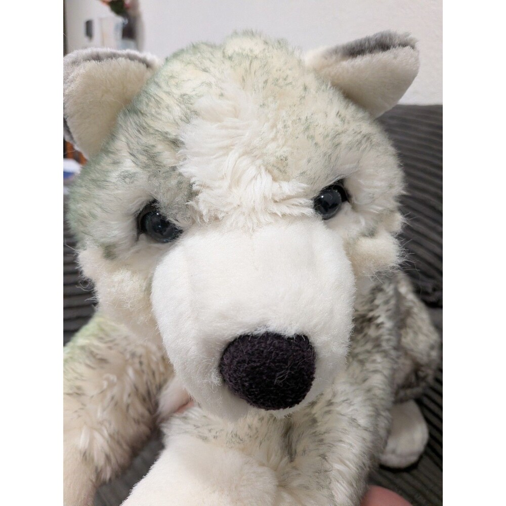 Vintage Aurora World Giant Husky Wolf Plush 32” Super Flopsie Jumbo Stuffed Dog